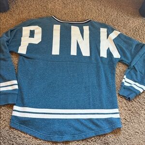 Victoria secret PINK blue shirt size small